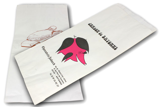 Sacs à jambon en Kraft blanc 70gr - double ingraissage 45gr - pour boucherie, charcuterie et affineurs_0