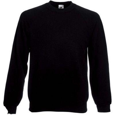 SWEAT SHIRT MANCHE RAGLAN SC4 NOIR FRUIT OF THE LOOM_0