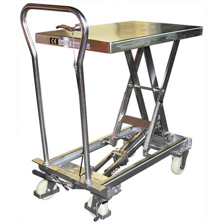 Table élévatrice manuelle inox 304 capacité 100 et 200 kg TNOX2_0