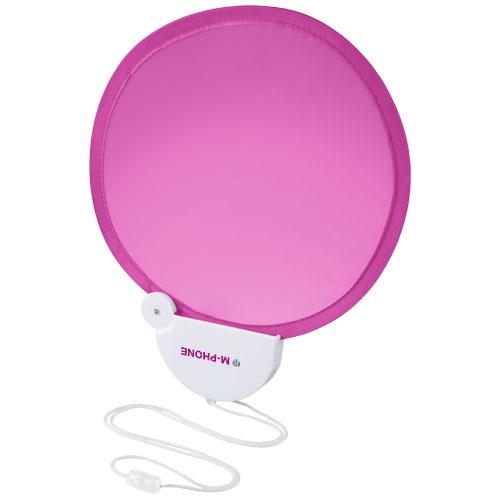 Ventilateur pliable avec cordon Breeze - boîtier en plastique ABS avec lanière incluse_0