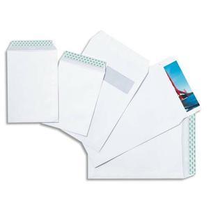 5 ETOILES BOÎTE DE 250 POCHETTES AUTO-ADHÉSIVES EN VELIN BLANC FORMAT C4 À FENÊTRE 90 GRAMMES_0