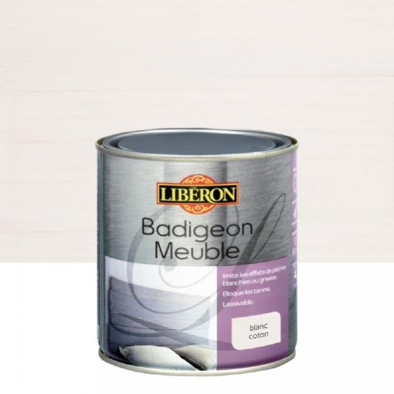 Badigeon meuble LIBERON - Blanc coton mat 0.5L pour bois vieillis_0