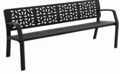 Banc public Modo La Forest - métal - Matériau robuste_0