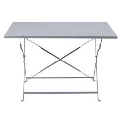 Bolero Table pliante style pavillon pour l'intérieur et l'extérieur 1100x700mm - gris 5050984703805_0