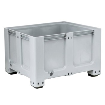 Caisse-palette CTR4 610L pleine avec pieds - PEHD vierge, recyclable et résistante aux UV_0