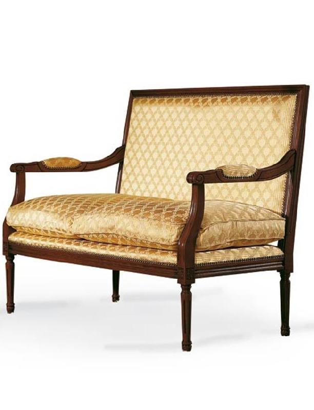 Canapé 2 places Jacob - assise coussin - banquette confortable_0