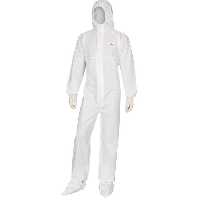 Combinaison jetable avec cagoule élastiquée Deltatek 6000 - Type 5/6 - Ignifugée - DT223_0