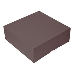 García de Pou Garcia de Pou 100 unités - Boîtes Patisseries Sans Fenêtre 'Thepack' 250 G/M2 28X28X10 Cm Chocolat Carton Ondulé Nano-Micro - marro_0