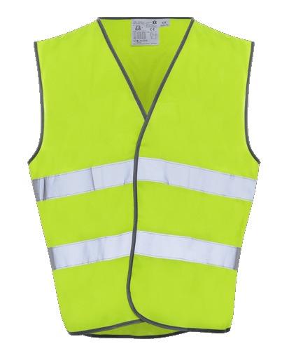 Gilet haute visibilité bandes parallèles réglable jaune fluo/argent tu - vet3025gt - 449344_0