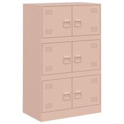 Helloshop26 - Buffet bahut commode armoire meuble de rangement organisateur cuisine salle de séjour salon 67 x 39 x 107 cm acier 02_0036204 - 3000212_0