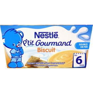 Nestle P Tit Gourmand Creme Dessert Biscuitee Des 6 Mois 4 X 100 G Telemarketpro Fr Hellopro
