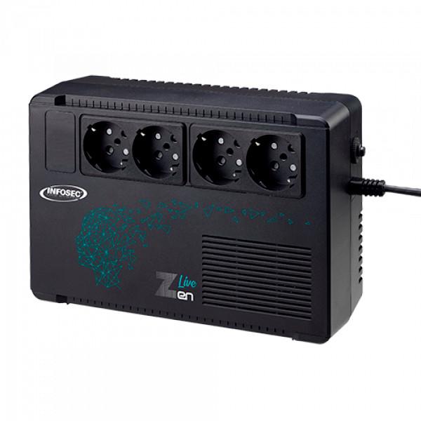 Onduleur Infosec Zen Live 500 - 500 VA / 300 Watts - Technologie Line Interactive avec protection parafoudre_0