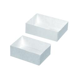Packnwood FHC - Boîte pâtissière en carton blanc sans couvercle 180x120mm H50mm - Lot de 100 pièces - 209CR18125_0