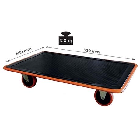 Plateau roulant acier 150 et 300 kg PRAL15_0