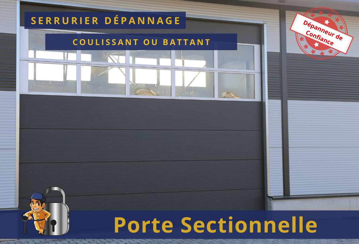 Porte sectionnelle sur mesure pour un gain de place considérable, une sécurité optimale de votre garage - serrurier du coin_0