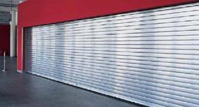 Rideau métallique de sécurité - lames agrafées en aluminium - type G 105 - options anodisation ou laquage_0
