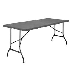 Table pliante rectangulaire effet rotin Bolero 1829mm - GAHW299_0
