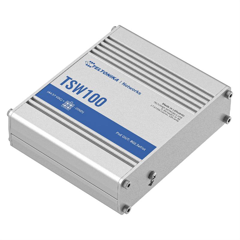 TELTONIKA TSW100 Switch industriel non-géré PoE+ Gigabit_0