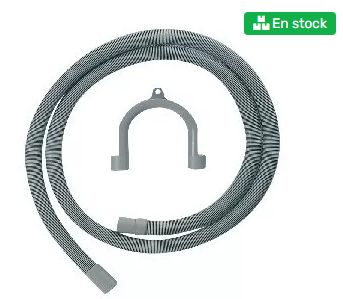 Tuyau machine à laver - Koma - refoulement 3,5 mètres avec porte-fusée - température de -15°C à +95°C_0