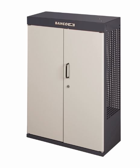 Armoire murale 2 portes, noir, 900 mm x 250 mm x 602 mm - 1495CD60BK_0