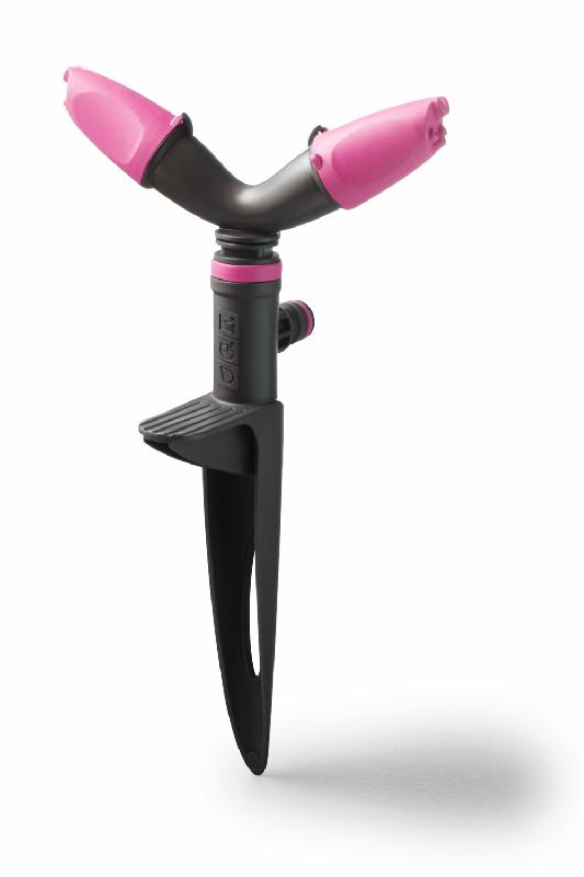 Arroseur 'Rotax' sur piquet - couleur rose_0