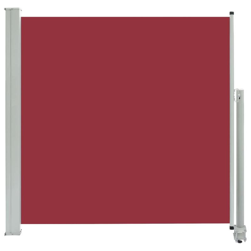 AUVENT PARAVENT STORE BRISE-VUE LATÉRAL RÉTRACTABLE DE PATIO JARDIN TERRASSE BALCON PROTECTION VISUELLE ÉCRAN 160 X 300 CM ROUGE 02_0007289_0