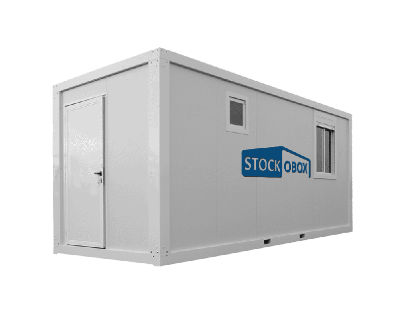 Bungalow bureau 16 pieds - 12m² - Dimensions 4,88m x 2,43m x 2,59m - Poids 1750kg_0