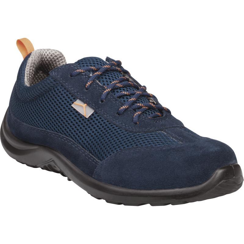 Chaussures de sécurité basses - croûte de cuir velours et mesh polyester - COMOS1P_0
