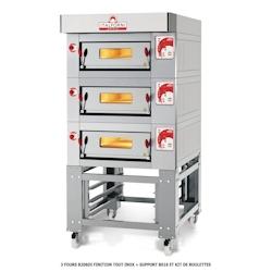 Four à Pizza Electrique Inox 1 Chambre pour 6 Pizzas   L 1000 mm   ITALFORNI - 0645760257464_0