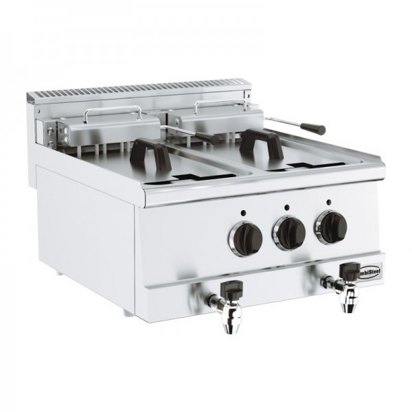 Friteuse 2 bacs 10 litres triphasée combisteel - 7178.0095_0