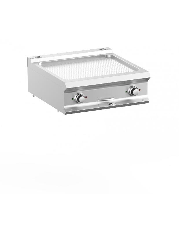 Grillade électrique rainurée - Plaque en acier Martin - 700x730x250 mm - FTBE77TR_0