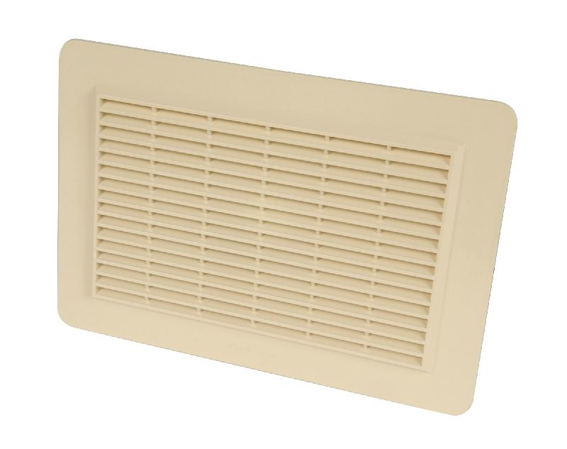 Grille de ventilation en applique rectangulaire pour façades type 200cm² sable - NICOLL - 1gapm2 - 408824_0