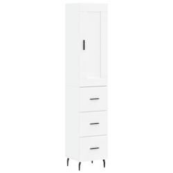 Helloshop26 - Buffet bahut commode armoire meuble de rangement organisateur cuisine salle de séjour salon haut 34,5 x 34 x 180 cm 02_0032271 - 300021_0