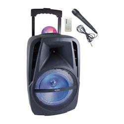 Inovalley Ka116bowl - Enceinte Lumineuse Bluetooth 450w - Fonction Karaoke - Boule Kaleidoscope Led Multicolore - Port Usb - 3760024825832_0