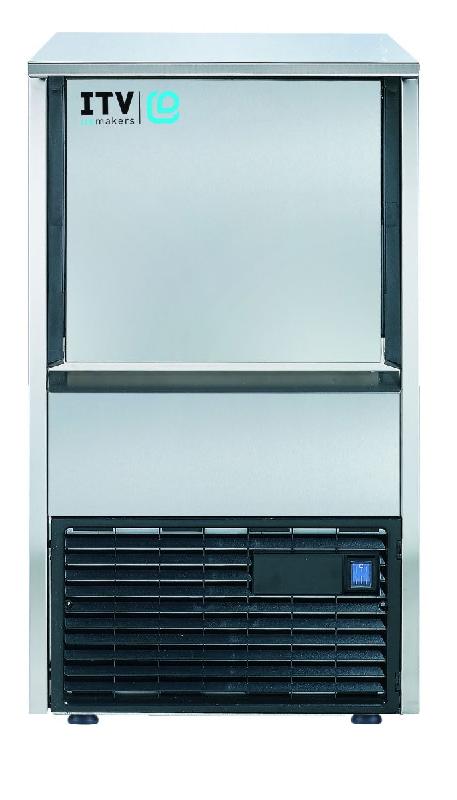 Machine à glaçons à palettes professionnelle à eau 43kg/24h glaçon creux 20g avec réserve intégrée - Q40E_0