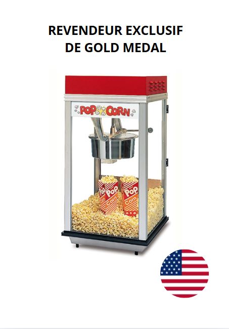 Machine à pop-corn professionnelle 12 oz (340 grammes) - Modèle Red Top 12 - 1855W avec dôme rouge vif et vitres gravées_0