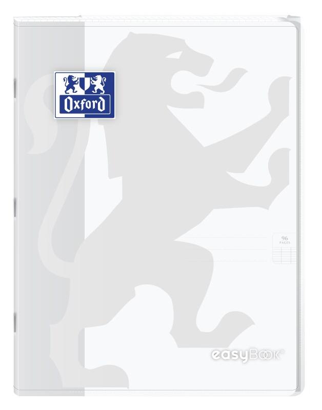 Oxford Lot de 10 Cahier EasyBook piqué 24x32, 96p./48 feuilles 90g/m², Séyès, incolore - 3020120120317_0