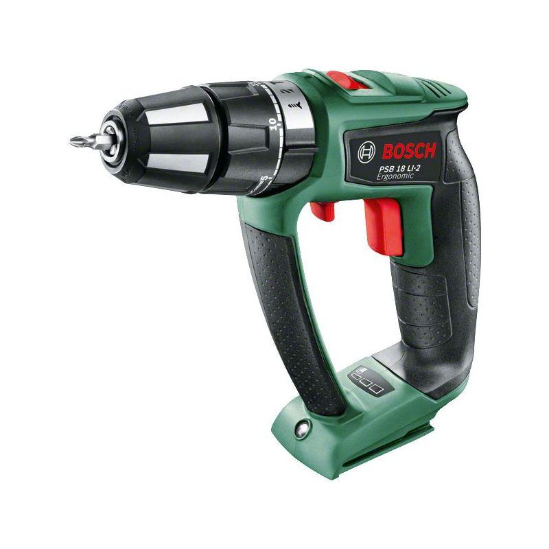 BOSCH VERT PERCEUSE PERCUSSION PSB ERGONOMIC 18 LI BOSCH OUTIL SEUL 06039B0302 Comparer les