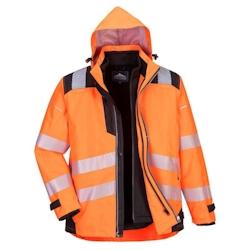 Portwest - Blouson de travail 3 en 1 HV PW3 Orange / Noir Taille M - M orange 5036108346929_0