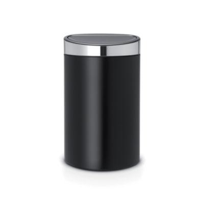 Poubelle Touch Bin demi lune 40 L noire Brabantia_0