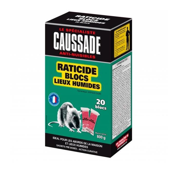 RATICIDE BLOCS LIEUX HUMIDES 800G - CAUSSADE