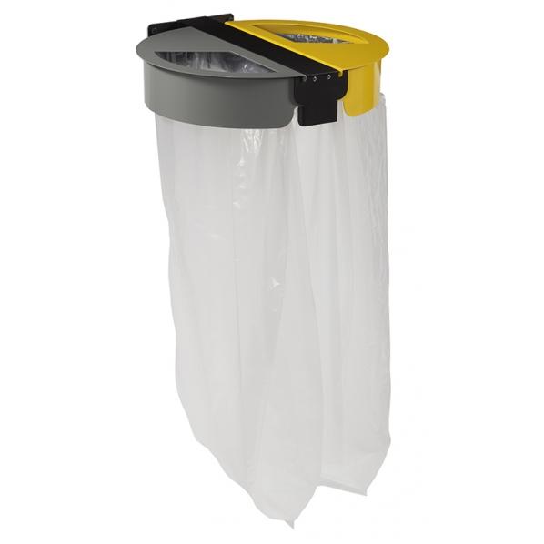 Support à sac poubelle mural 2 flux 2 x 110L - Citwin Modèle PREMIUM - Gamme Rossignol_0