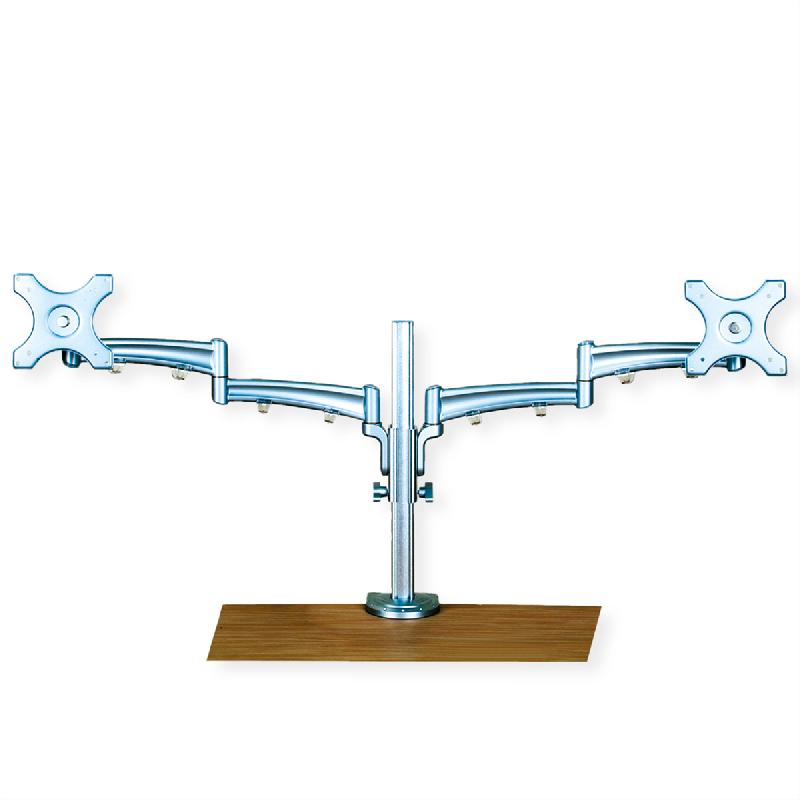 VALUE Bras double LCD, 4 points, fixation sur table, réglage séparé en hauteur_0