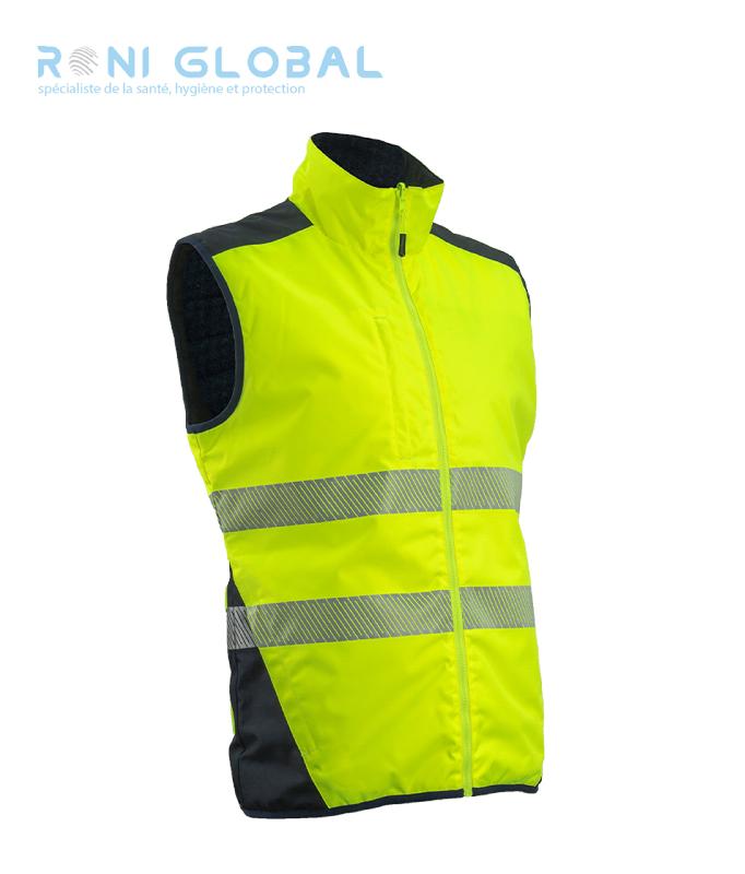 Gilet de sécurité haute visibilité - Imperméable et réversible - Polyester enduit polyuréthane - 5 poches - Class 2 - Yoru Coverguard_0