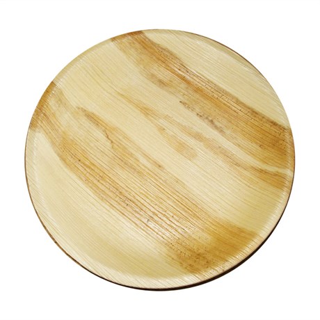 ASSIETTE RONDE D.25 CM ARECA NATUREL (VENDU PAR 200)