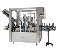 Axis 2 : étiqueteuse alimentaire rotative champenoise - capsulage champagne et étiquetage jusqu'à 4 postes_0