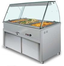 Bain-marie professionnel en acier inoxydable - 5 bacs GN 1/1 - Royal Grill Équipements_0