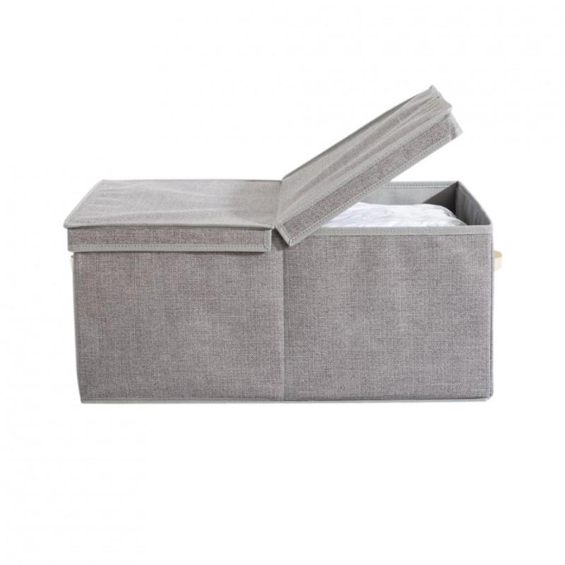 BOÎTE DE RANGEMENT & SAC COMPRESSEUR 60CM GRIS - PARIS PRIX_0