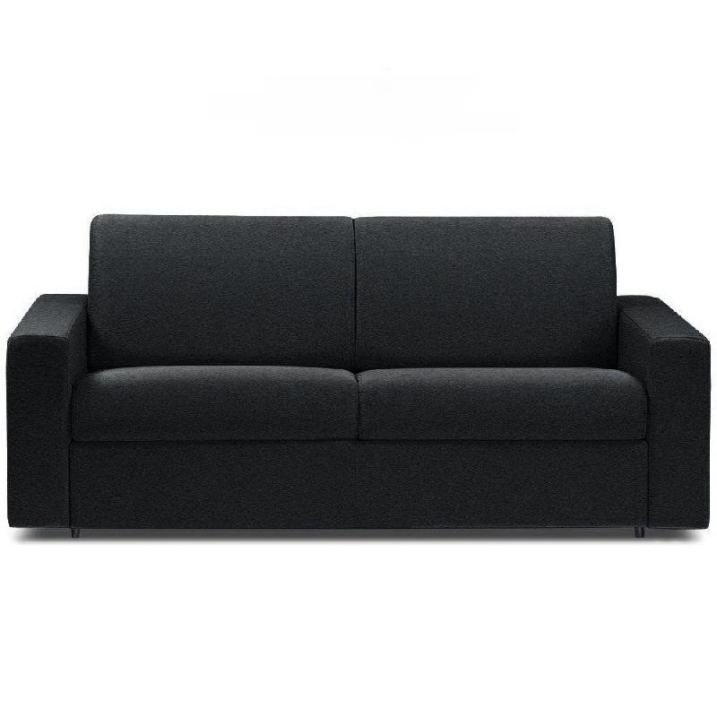 CANAPÉ CONVERTIBLE EXPRESS CRÉPUSCULE MATELAS 120CM COMFORT BULTEX® POLYURÉTHANE NOIR_0