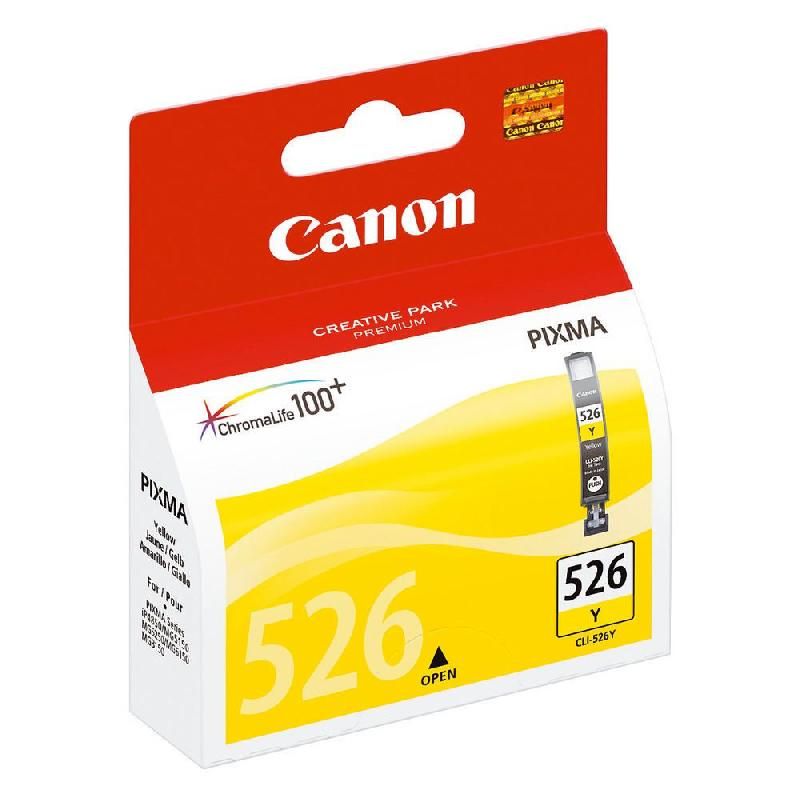 CANON CARTOUCHE D'ENCRE PIXMA CLI-526 J (4543B001) - CHROMALIFE100+ - COULEUR: JAUNE